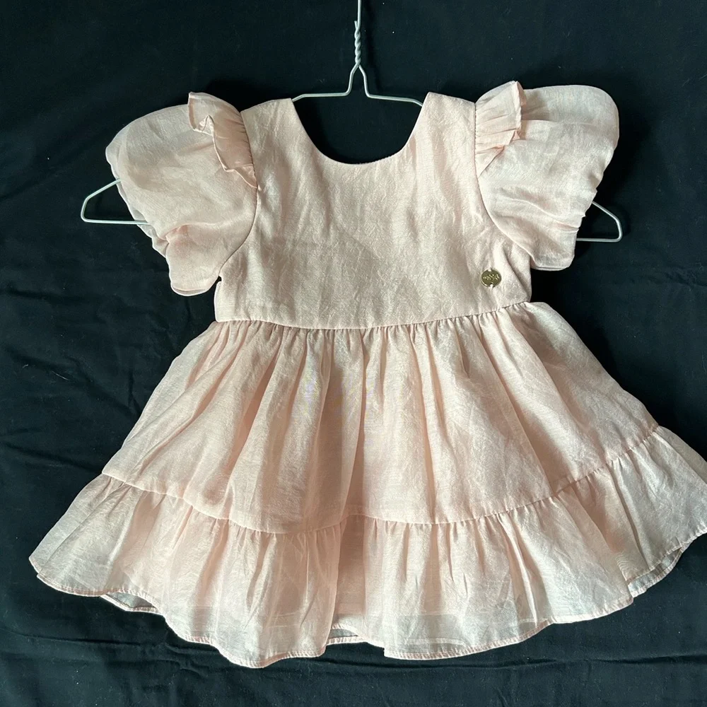 Janie and Jack Boucle Skirt 6-12 months Laura Ashley dress 3-6mo Bundle - Picture 11 of 14